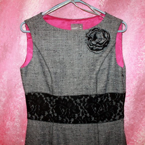 CLOSET CLOSING, last weekend!!!! Grey Dress Muse - Picture 3 of 6